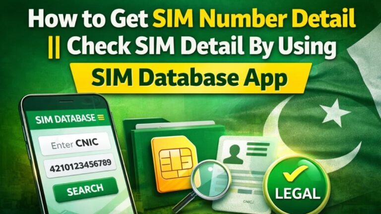How to Get SIM Number Detail | Check SIM Detail by Using SIM Database App, geomuz47